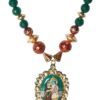 Juvalia Radha Krishna Emerald Necklace