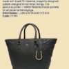 oriflame elegant business tote bag black features