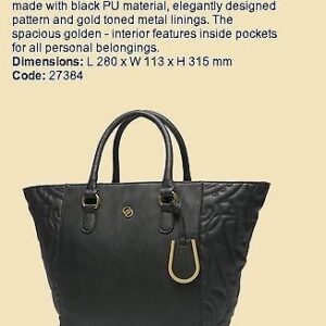 Oriflame elegant business tote bag black