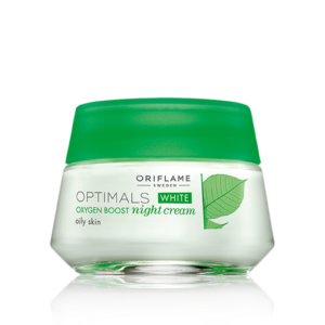 Optimals White Oxygen Boost Night Cream Oily Skin by Oriflame
