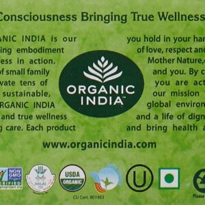 Tulsi Green Tea by Organic India (25 Tea Bags per Pack )