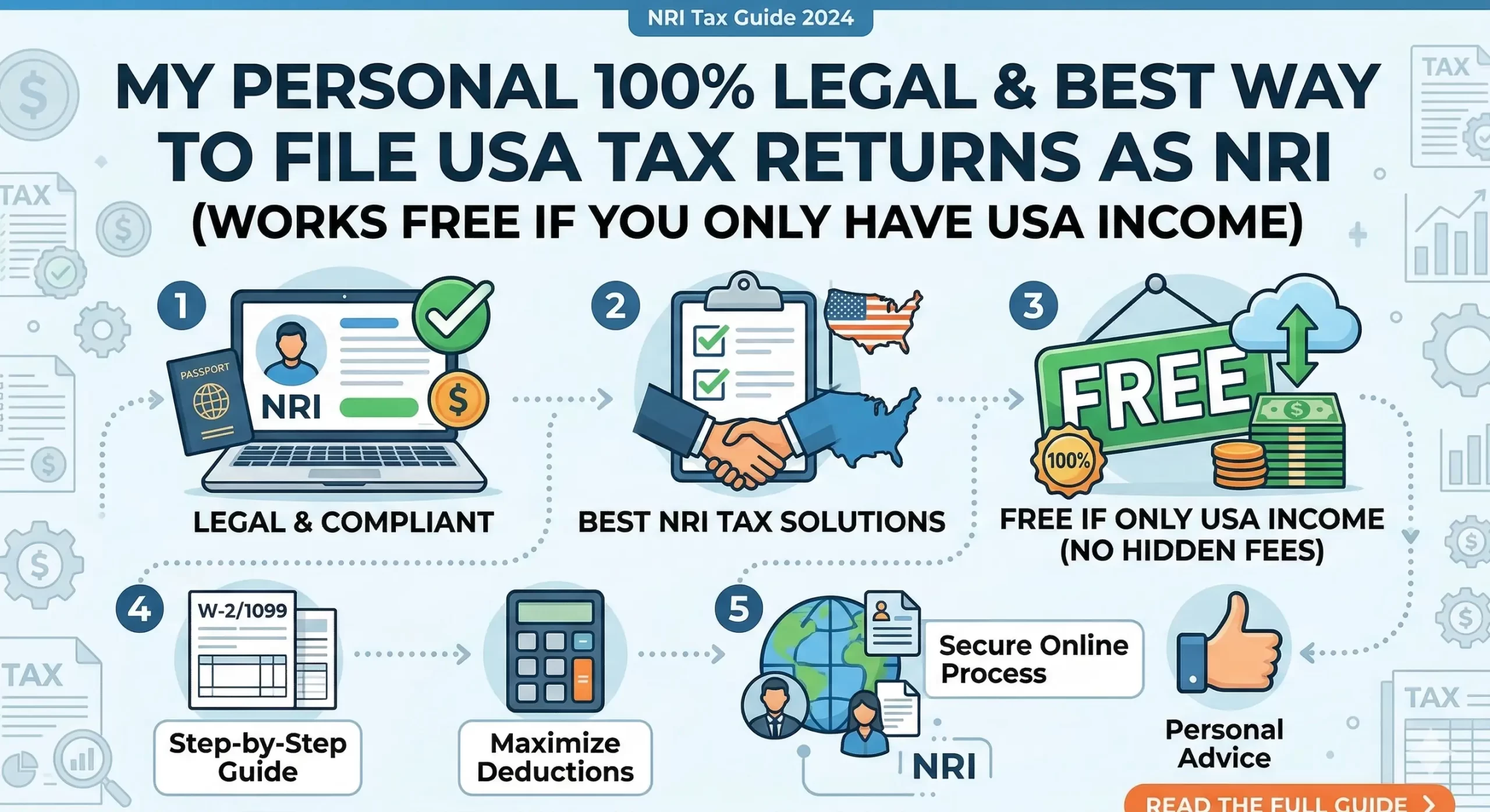 How to file taxes as NRI in USA for free